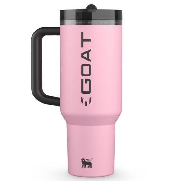 The Messi x Stanley Quencher ProTour Flip Straw Tumbler 40 OZ GOAT Pink NIB - Picture 3 of 10